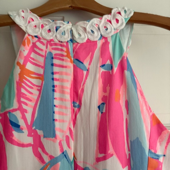 Lilly Pulitzer Lynn Shift Dress Out to Sea 10 Sailboats Summer Wedding - Picture 12 of 16